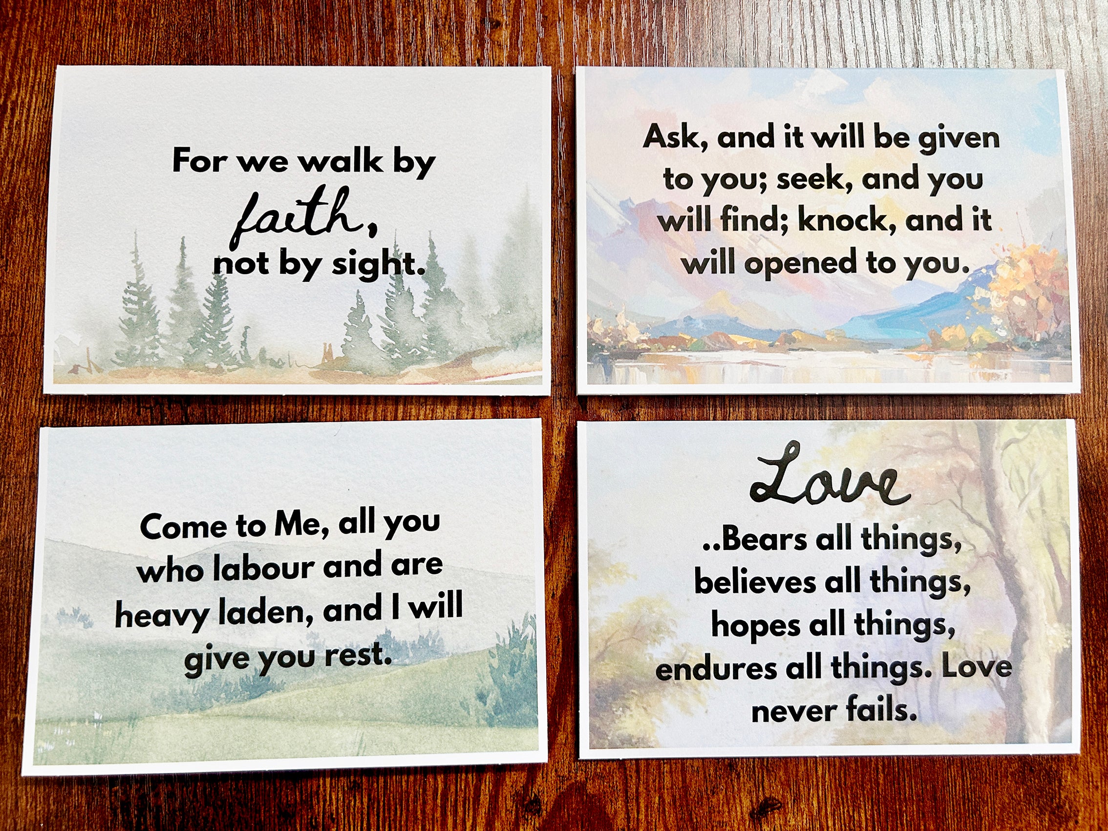 Set of 4 Notecards
